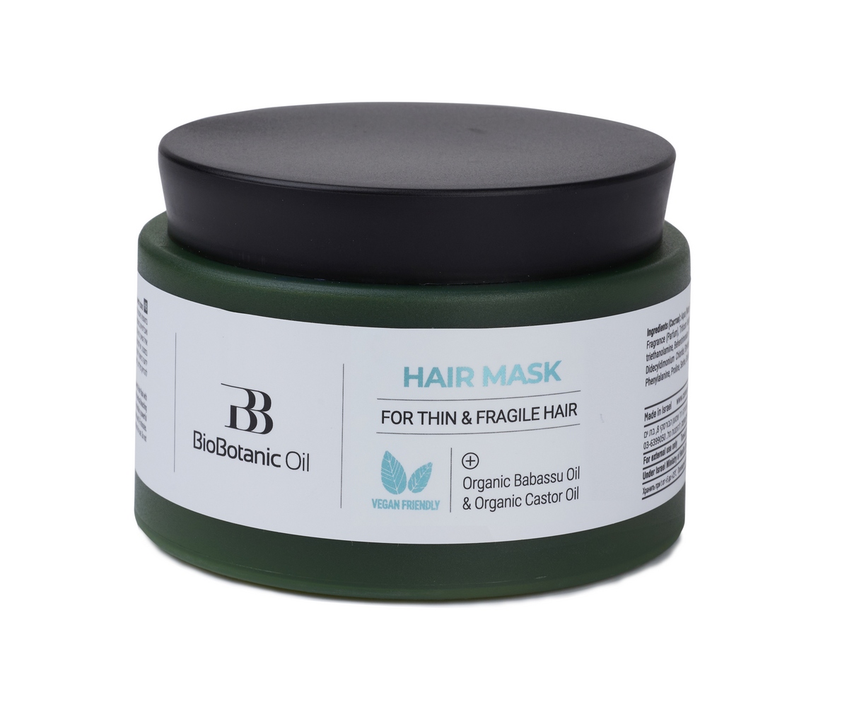 Mask for thin, sparse and brittle hair Organic Castor and Organic Babassu Oils